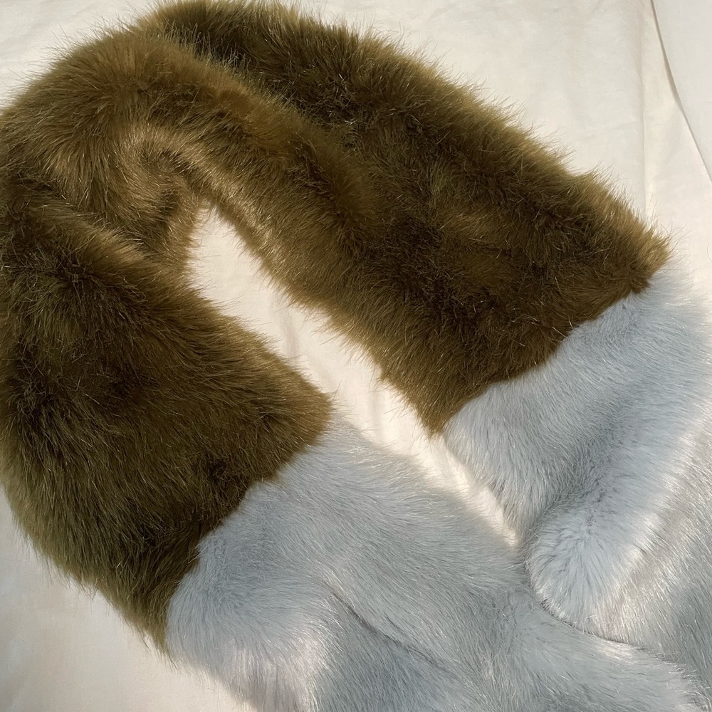 Zara Faux fur statement scarf 🧣